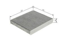 Filtr, vzduch v interiéru BOSCH 1 987 435 570