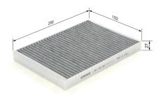 Filter vnútorného priestoru BOSCH 1 987 435 580