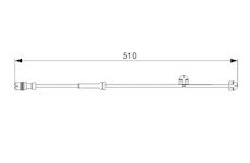Výstražný kontakt, opotřebení obložení BOSCH 1 987 473 029