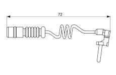 Vystrazny kontakt, opotrebeni oblozeni BOSCH 1 987 473 057