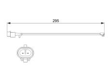 Vystrazny kontakt, opotrebeni oblozeni BOSCH 1 987 473 537