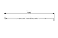 Výstrażný kontakt opotrebenia brzdového oblożenia BOSCH 1 987 473 556