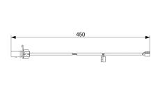 Vystrazny kontakt, opotrebeni oblozeni BOSCH 1 987 473 566