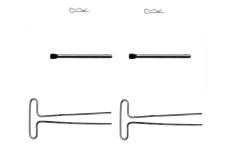 Sada prislusenstvi, oblozeni kotoucove brzdy BOSCH 1 987 474 174