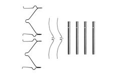 Sada příslušenství, obložení kotoučové brzdy BOSCH 1 987 474 305