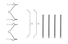 Sada príslużenstva oblożenia kotúčovej brzdy BOSCH 1 987 474 350