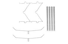 Sada příslušenství, obložení kotoučové brzdy BOSCH 1 987 474 821