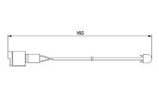 Vystrazny kontakt, opotrebeni oblozeni BOSCH 1 987 474 903