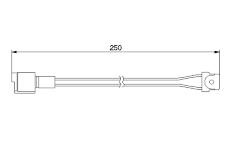 Výstražný kontakt, opotřebení obložení BOSCH 1 987 474 905