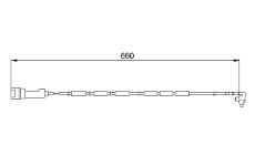Vystrazny kontakt, opotrebeni oblozeni BOSCH 1 987 474 907