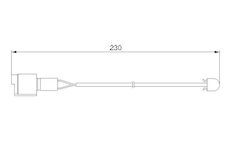 Výstražný kontakt, opotřebení obložení BOSCH 1 987 474 910