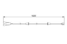 Vystrazny kontakt, opotrebeni oblozeni BOSCH 1 987 474 976