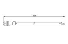 Vystrazny kontakt, opotrebeni oblozeni BOSCH 1 987 474 979