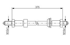 Brzdová hadice BOSCH 1 987 476 023