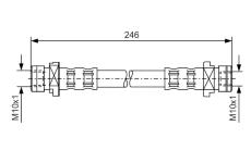 Brzdová hadice BOSCH 1 987 476 071