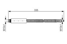 Brzdová hadice BOSCH 1 987 476 078