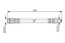 Brzdová hadica BOSCH 1 987 476 081