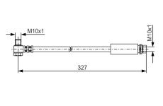 Brzdová hadice BOSCH 1 987 476 095