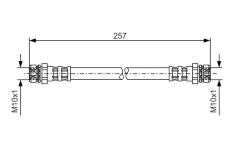 Brzdová hadice BOSCH 1 987 476 101