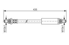 Brzdová hadice BOSCH 1 987 476 104