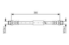 Brzdová hadica BOSCH 1 987 476 138