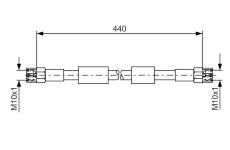 Brzdová hadica BOSCH 1 987 476 139