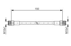 Brzdová hadica BOSCH 1 987 476 143