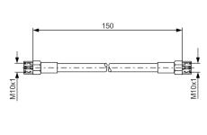 Brzdová hadice BOSCH 1 987 476 143