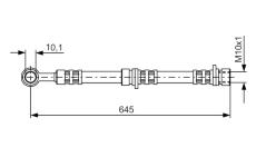 Brzdová hadice BOSCH 1 987 476 155