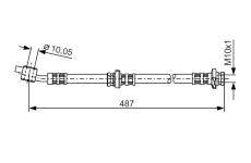 Brzdová hadice BOSCH 1 987 476 168