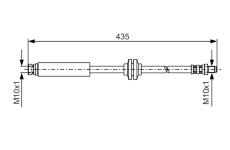 Brzdová hadica BOSCH 1 987 476 182