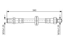 Brzdová hadica BOSCH 1 987 476 191