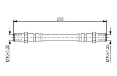Brzdová hadica BOSCH 1 987 476 192