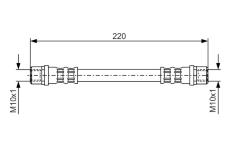 Brzdová hadice BOSCH 1 987 476 203