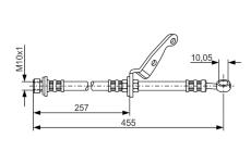 Brzdová hadice BOSCH 1 987 476 206
