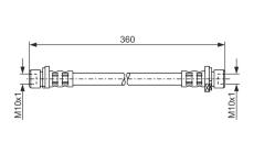 Brzdová hadica BOSCH 1 987 476 210