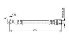 Brzdová hadica BOSCH 1 987 476 238