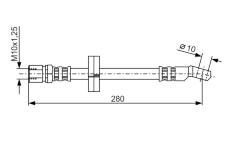 Brzdová hadica BOSCH 1 987 476 239
