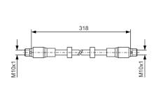 Brzdová hadica BOSCH 1 987 476 247