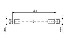 Brzdová hadice BOSCH 1 987 476 289