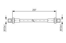 Brzdová hadica BOSCH 1 987 476 290