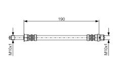 Brzdová hadica BOSCH 1 987 476 310