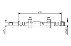 Brzdová hadica BOSCH 1 987 476 320