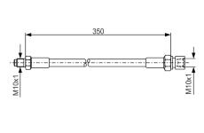 Brzdová hadica BOSCH 1 987 476 324
