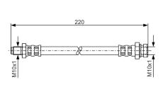 Brzdová hadica BOSCH 1 987 476 347