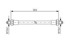 Brzdová hadica BOSCH 1 987 476 352