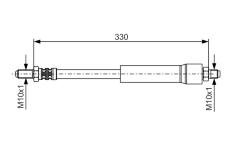 Brzdová hadice BOSCH 1 987 476 381