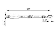 Brzdová hadice BOSCH 1 987 476 386