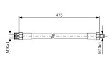 Brzdová hadice BOSCH 1 987 476 391