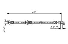 Brzdová hadice BOSCH 1 987 476 401